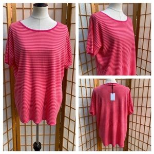 NWT Calvin Klein Oversized Striped Top SZ M